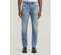 Regular-fit-Jeans G-STAR "Contor Slim Jeans", Herren, Gr. 36, Länge 34, faded blau halite, Obermaterial: 79% Baumwolle, 20% Baumwolle, 1% Elasthan, Jeans (53591027-36) faded blau halite