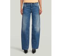Regular-fit-Jeans G-STAR "Contor Two-Tone Loose Jeans", Damen, Gr. 26, Länge 30, blau (faded seasides), Obermaterial: 75% Baumwolle, 25% Baumwolle, Jeans (83702261-26) faded seasides