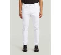 G-STAR Men's D-STAQ 3D Slim Jeans, White, 32 W / 32 L