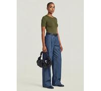 Regular-fit-Jeans G-STAR "Fluid Wide Leg Hose", Damen, Gr. 23, raw denim, Obermaterial: 82% Baumwolle, 18% Polyester, Jeans (24503809-23) raw denim