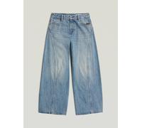 Regular-fit-Jeans G-STAR "Helyx Cinch Wide Jeans", Damen, Gr. 25, Länge 28, vintage patina blau, Obermaterial: 100% Baumwolle, Jeans (64577647-25) vintage patina blau