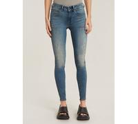 Regular-fit-Jeans G-STAR "Midge Zip Skinny Jeans", Damen, Gr. 24, Länge 32, lt vintage aged destroy, Obermaterial: 7% Elastomultiester, 1% Elasthan, Jeans (77372034-24) lt vintage aged destroy