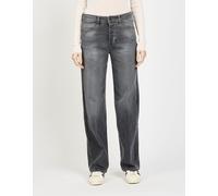 Regular-fit-Jeans GANG "94JUL", Damen, Gr. 30, Normalgrößen, worn midgrau, 90% Baumwolle, 8% Polyester, 2% Elasthan, unifarben, regular fit lang, Jeans, im 5-Pocket-Style (49037616-30) worn midgrau