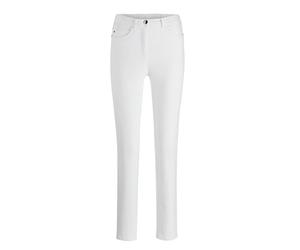 Regular-fit-Jeans GOLDNER "Damen Jeans Slim Fit LOUISA mit Stretch-Anteil", Damen, Gr. 42, N-Gr, weiß, Obermaterial: 70% Baumwolle CO. 27% Polyester PES. 3% Elasthan EL., normal, Jeans, Ohne (98189706