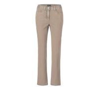 Regular-fit-Jeans GOLDNER "Kurzgröße Denimhose mit Stretchkomfort", Damen, Gr. 25, K-Gr, beige, Obermaterial: 78% Baumwolle CO. 20% Polyester PES. 2% Elasthan EL., normal, Jeans, Ohne (54693224-25) be