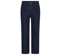 Regular-fit-Jeans GOLDNER "Weite 7/8-Jeans VERA mit Formbund", Damen, Gr. 25, K-Gr, blau (dunkelblau), Obermaterial: 83% Baumwolle CO. 15% Polyester PES. 2% Elasthan EL., Modisch, weit, Jeans, used Wa