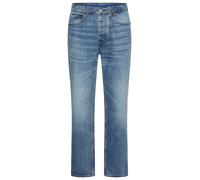 Regular-fit-Jeans HUGO BLUE "Jonah", Herren, Gr. 34, Länge 34, blau (medium blau424), Denim/Jeans, Obermaterial: 100% Baumwolle, unifarben, regular fit lang, Jeans, regular fit (74374719-34) medium bl