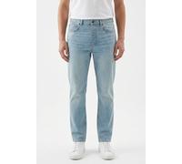 Regular-fit-Jeans HUGO BLUE "Jonah", Herren, Gr. 34, Länge 34, turquoise, aqua440, Denim/Jeans, Obermaterial: 100% Baumwolle, unifarben, regular fit lang, Jeans, regular fit (18888448-34) turquoise, a