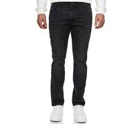 Regular-fit-Jeans INDICODE "INCoil", Herren, Gr. 32, Länge 32, schwarz, Denim/Jeans, Obermaterial: 77% Baumwolle, 21% Polyester, 2% Elasthan, Abriebeffekte, regular fit knöchellang, Jeans, Baumwollmis