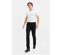 Regular-fit-Jeans INDICODE "INPittsburg", Herren, Gr. 30, Länge 32, schwarz (ultra schwarz), Denim/Jeans, Obermaterial: 98% Baumwolle, 2% Elasthan, Abriebeffekte, slim fit, Jeans (96302623-30) ultra s