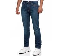 Regular-fit-Jeans INDICODE "INPittsburg", Herren, Gr. 31, Länge 34, blau (dunkelblau), Denim/Jeans, Obermaterial: 98% Baumwolle, 2% Elasthan, Abriebeffekte, slim fit, Jeans (52450752-31) dunkelblau