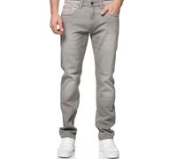 Regular-fit-Jeans INDICODE "INTony", Herren, Gr. 30, Länge 34, grau (lt grau mel), Denim/Jeans, Obermaterial: 98% Baumwolle, 2% Elasthan, Abriebeffekte, regular fit knöchellang, Jeans (66297911-30) lt