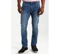 Regular-fit-Jeans INDICODE "INTony", Herren, Gr. 31, Länge 32, blau (medium indigo), Denim/Jeans, Obermaterial: 98% Baumwolle, 2% Elasthan, Abriebeffekte, regular fit knöchellang, Jeans Regular-fit-Je