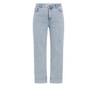 Regular-fit-Jeans KAFFE CURVE "Damen Jeans KCmalia", Damen, Gr. 46, N-Gr, blau (light blau washed denim), Obermaterial: 61% Baumwolle CO. 28% Polyester PES. 10% Viskose CV. 1% Elasthan EL., Jeans (651