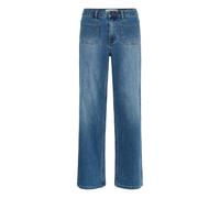 Regular-fit-Jeans KAFFE "Jeans KAbrook", Damen, Gr. 30, Länge 32, blau (medium blau denim), Obermaterial: 75% Baumwolle CO. 13% Viskose CV. 10% Polyester PES. 2% Elasthan EL., Jeans (67092903-30) medi