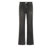Regular-fit-Jeans KAFFE "Jeans KAbrook", Damen, Gr. 33, Länge 32, grau (grau vintage wash), Obermaterial: 75% Baumwolle CO. 13% Viskose CV. 10% Polyester PES. 2% Elasthan EL., Jeans (72980340-33) grau
