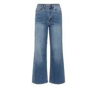 Regular-fit-Jeans KAFFE "Jeans KAmeadow", Damen, Gr. 27, Länge 34, blau (medium blau denim), Obermaterial: 75% Baumwolle CO. 13% Viskose CV. 10% Polyester PES. 2% Elasthan EL., Jeans (90332933-27) med