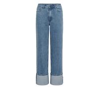 Regular-fit-Jeans KAFFE "Jeans KAvallis", Damen, Gr. 42, N-Gr, blau (blau washed denim), Obermaterial: 99% Baumwolle CO. 1% Elasthan EL., Jeans (40534442-42) blau washed denim