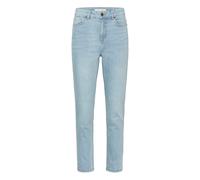 Regular-fit-Jeans KAFFE "Jeans KAwillow", Damen, Gr. 32, N-Gr, blau (light blau washed denim), Obermaterial: 99% Baumwolle CO. 1% Elasthan EL., Jeans (61262418-32) light blau washed denim