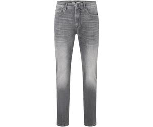 Regular-fit-Jeans MAC "Arne", Herren, Gr. 33, Länge 34, mid grau authentic used, Denim/Jeans, Obermaterial: 82% Baumwolle, 16% Polyester, 2% Elasthan, unifarben, regular fit knöchellang, Jeans, im Fiv