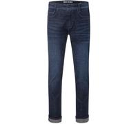 Regular-fit-Jeans MAC "Driver Jeans", Herren, Gr. 36, Länge 34, blau (schwarz indigo used), Denim/Jeans, Obermaterial: 70% Baumwolle, 27% Polyester, 3% Elasthan, unifarben, regular fit knöchelfrei, Je