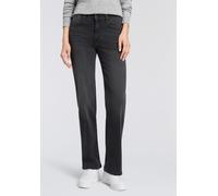 Regular-fit-Jeans MAC "LAURA", Damen, Gr. 36, N-Gr, authentic carbon wash, Denim/Jeans, Obermaterial: 89% Baumwolle, 8% Polyester, 3% Elasthan, unifarben, regular fit knöchelfrei, Jeans Regular-fit-Je