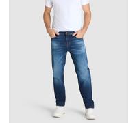 Regular-fit-Jeans MAC "Rick", Herren, Gr. 30, Länge 30, blau (dunkelblau authenic 3d use), Denim/Jeans, Obermaterial: 99% Baumwolle, 1% Elasthan, unifarben, regular fit knöchellang, Jeans, im Five-Poc