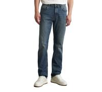 Regular-fit-Jeans MARC O'POLO "aus Bio-Baumwoll-Mix", Herren, Gr. 32, Länge 32, blau (deep indigo vintage), Obermaterial: 98% Baumwolle, 2% Elasthan, unifarben, casual, regular fit normal, Jeans (6977