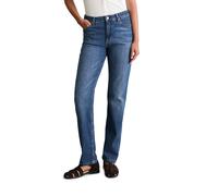 Regular-fit-Jeans MARC O'POLO DENIM "aus hochwertigem Baumwoll-Stretch", Damen, Gr. 29, Länge 32, blau (dunkelblau), Obermaterial: 94% Baumwolle, 4% Elastomultiester, 2% Elasthan, unifarben, regular f