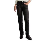 Regular-fit-Jeans MARC O'POLO DENIM "aus hochwertigem Bio-Baumwoll-Stretch", Damen, Gr. 28, Länge 30, schwarz, Obermaterial: 90% Baumwolle, 8% Elastomultiester, 2% Elasthan, unifarben, regular fit, Je