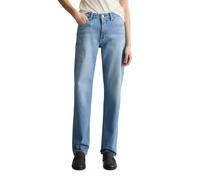 Regular-fit-Jeans MARC O'POLO DENIM "aus weichem Organic Cotton-Lyocell-Mix", Damen, Gr. 29, Länge 34, blau (bright blau), Obermaterial: 60% Baumwolle, 39% Lyocell, 1% Elasthan, unifarben, regular fit
