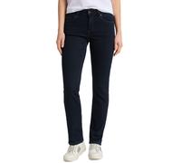 Regular-fit-Jeans MUSTANG "Julia", Damen, Gr. 28, Länge 32, blau (rinse wash), Denim/Jeans, Obermaterial: 74% Baumwolle, 22% Polyester, 4% Elasthan, unifarben, regular fit knöchellang, Jeans, im Five-