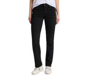 Regular-fit-Jeans MUSTANG "Julia", Damen, Gr. 29, Länge 32, schwarz (midnight schwarz), Denim/Jeans, Obermaterial: 65% Baumwolle, 31% Polyester, 4% Elasthan, unifarben, regular fit knöchellang, Jeans,