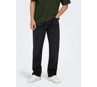 Only & Sons Jeans ONSEDGE – locker geschnitten, Schwarz, Gr. 32/32