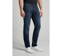 Regular-fit-Jeans PIERRE CARDIN "PC-Laval", Herren, Gr. 40, Länge 36, blau (dunkelblau used mustache), Web, Obermaterial: 81% Baumwolle, 18% Polyester, 1% Elasthan, unifarben, regular fit knöchellang,