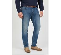Regular-fit-Jeans PME LEGEND "Nightflight PTR120", Herren, Gr. 42, Länge 30, blau (mid blau), Denim/Jeans, Obermaterial: 93% Baumwolle, 6% Polyester, 1% Elasthan, regular fit lang, Jeans Regular-fit-J