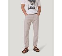 Regular-fit-Jeans "RANDO Leinenhose", Herren, Gr. 34, Länge 32, beige (oatmeal), Web, Obermaterial: 76% Baumwolle, 23% Leinen, 1% Elasthan, PIONEER AUTHENTIC JEANS, unifarben, regular fit knöchellang,