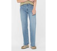 Regular-fit-Jeans SENSES.THE LABEL, Damen, Gr. 30, Normalgrößen, blau, Denim/Jeans, Material: 98% Baumwolle, 2% Elasthan, Abriebeffekte, regular fit, Jeans, mit ausgestelltem Bein (82616447-30) blau