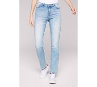 SOCCX Damen Jeans RO:My aus Sweatmaterial Jogg Bleached Blue 28 32
