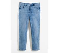 Regular-fit-Jeans BONPRIX "Regular Fit Stretch-Jeans m. Komfortschnitt, Straight", Herren, Gr. 60, N-Gr, blau (mittelblau denim), Obermaterial: 98% Baumwolle, 2% Elasthan, regular fit, Jeans, mit Stre