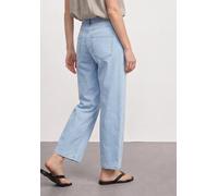 Street One Frauen Mid Waist Wide Leg Jeans im Loose Fit in Blau, Gr: 26