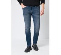 Regular-fit-Jeans STREET ONE MEN, Herren, Gr. 33, Länge 34, blau (soft grüncast random wash), Jeans, 79% Baumwolle, 20% Polyester, 1% Elasthan, unifarben, lang, Jeans, 5-Pocket-Style (86666835-33) sof