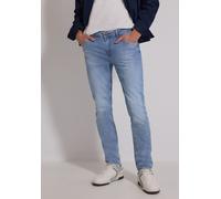 Regular-fit-Jeans STREET ONE MEN, Herren, Gr. 34, Länge 34, light blau wash, Jeans, 89% Baumwolle, 8% Polyester, 3% Elasthan, unifarben, lang, Jeans, Middle Waist (38200958-34) light blau wash