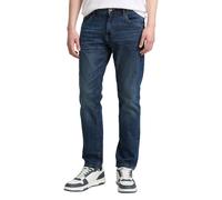 Regular-fit-Jeans TOM TAILOR "JOSH", Herren, Gr. 33, Länge 34, mid stone wash denim34, Denim/Jeans, Obermaterial: 98% Baumwolle, 2% Elasthan, unifarben, regular fit knöchellang, Jeans, im Five-Pocket