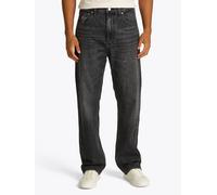 Regular-fit-Jeans TOMMY JEANS "Otis Regular Straight", Herren, Gr. 32, Länge 34, schwarz (schwarz denim), Denim/Jeans, Obermaterial: 99% Baumwolle, 1% Elasthan, regular fit lang, Jeans, Gerade geschni