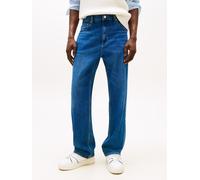Regular-fit-Jeans TOMMY JEANS "Otis Regular Straight", Herren, Gr. 33, Länge 30, denim schwarz, Denim/Jeans, Obermaterial: 99% Baumwolle, 1% Elasthan, regular fit lang, Jeans, Gerade geschnittene Jean