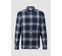 Regular Fit: Kariertes Flanellhemd mit Brusttasche XL blau|weiß 2172381.58N4.XL