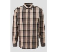 Regular Fit: Kariertes Flanellhemd XS braun|beige 2172814.89N0.XS