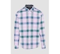 s.Oliver Regular Fit: Kariertes Hemd aus Baumwollstretch mit Brusttasche