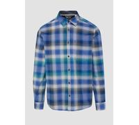 s.Oliver Regular Fit: Kariertes Hemd aus Baumwollstretch mit Brusttasche
